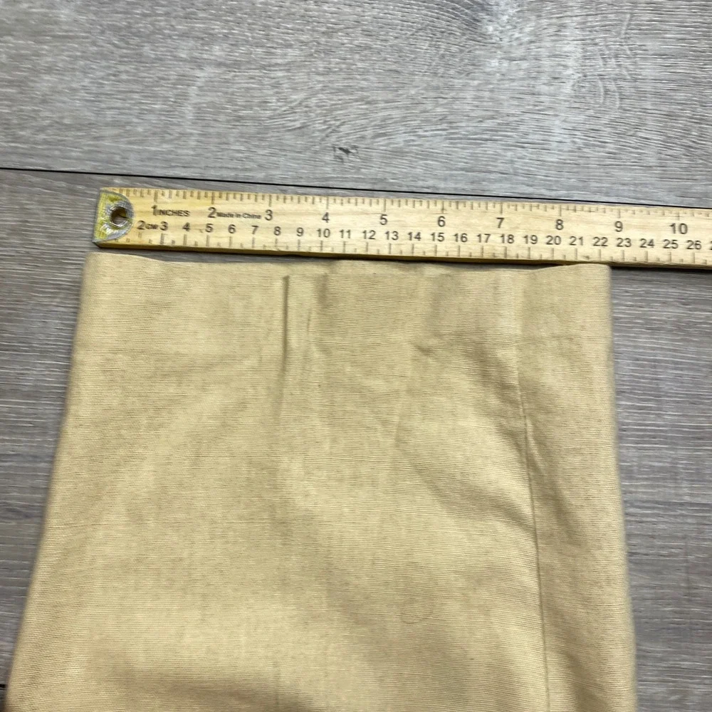 Trust Dress Pants Mens 38x26 Beige Linen Blend Pleated Wide Leg Casual Summer
